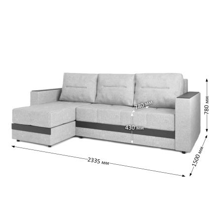 Диван угловой Лидер 10 S 2270-11